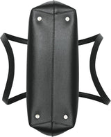 DKNY Bryant Medium Sac fourre-tout en cuir pour femme, Noir/Or Sacs pour femme Naty Shop