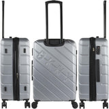 DKNY - Grande Valise 4 Roues Grande Valise Légère - Grande Valise de Voyage à Roulettes. Grande valise de voyage avion Valise à coque rigide avec fermeture certifiée - Grande valise à roulettes Argent Bagages et équipements de voyage Naty Shop
