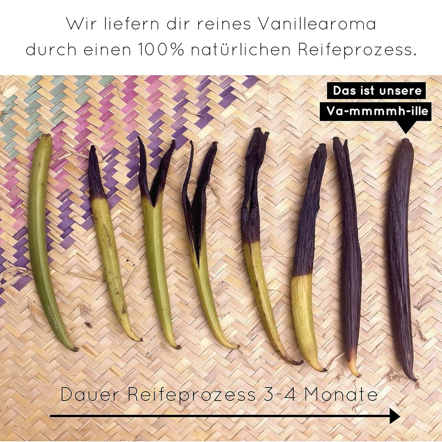 Poudre de vanille de qualité supérieure à partir de vraies gousses de vanille, naturelle, sans sucre, sans additifs, commerce équitable, végétalien (40 g sans boîte) de Vanilla Campaign® Flavors Naty Shop