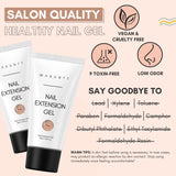 Makartt Poly Nail Extension Gel - Gel d'extension acrylique, Gel de renforcement des ongles, Décoration des ongles, 50 ml (Violet)