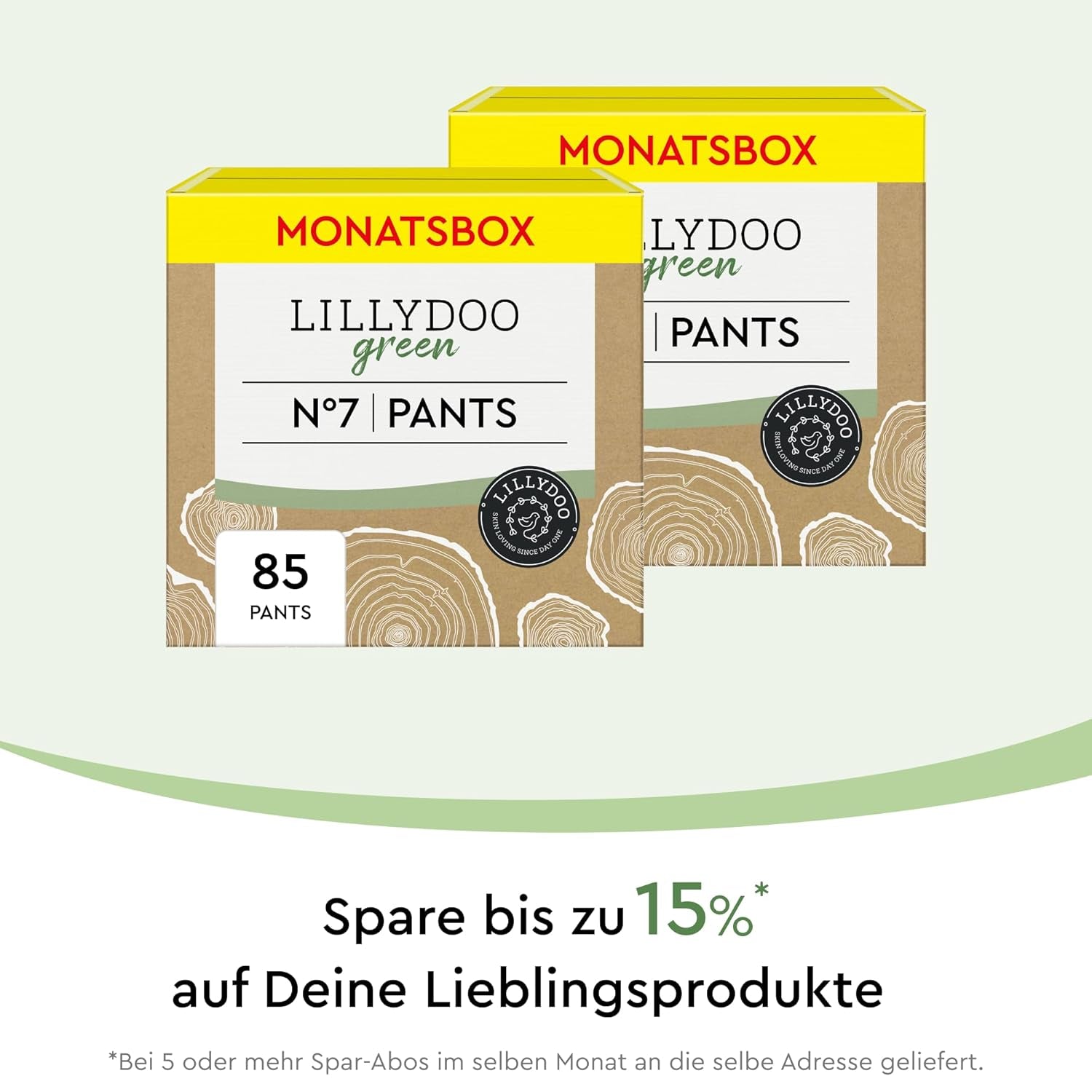 LILLYDOO Eco Pants Taille 7 (17+ kg) Boîte mensuelle (85 pièces)