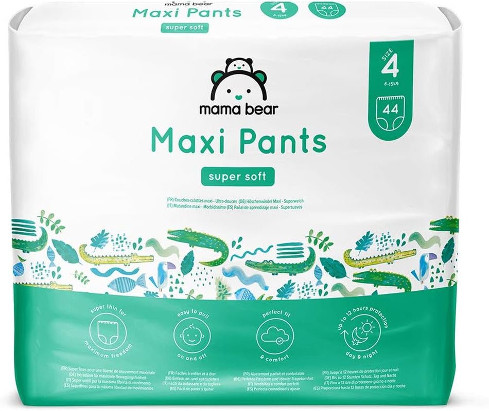 Marque Amazon : Couches Mama Bear Pull-Up XXL, taille 6 (18-30 kg), 72 pièces (2 paquets de 36)