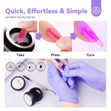 SAVILAND Fester Nagelkleber Gel: 30-Tage Lang Anhaltender Stronger Nagelkleber Für Press on Nails Falsche Nagelspitzen 15Ml U V Nagelkleber 3D Gel-Nagelkunst-Kleber for Verwendung Im Salon Zu Hause