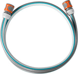 Kit de raccordement Gardena Classic 13 mm (1/2 pouce), 1,5 m : Adaptateur de tuyau pour raccorder un enrouleur de tuyau, tuyau avec composants du système, 22 bar (18011-20)