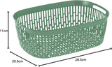 Scie pour conserver l'arôme des fruits, plastique, verte, 4 LT - rectangulaire Boîtes de conservation alimentaire Naty Shop