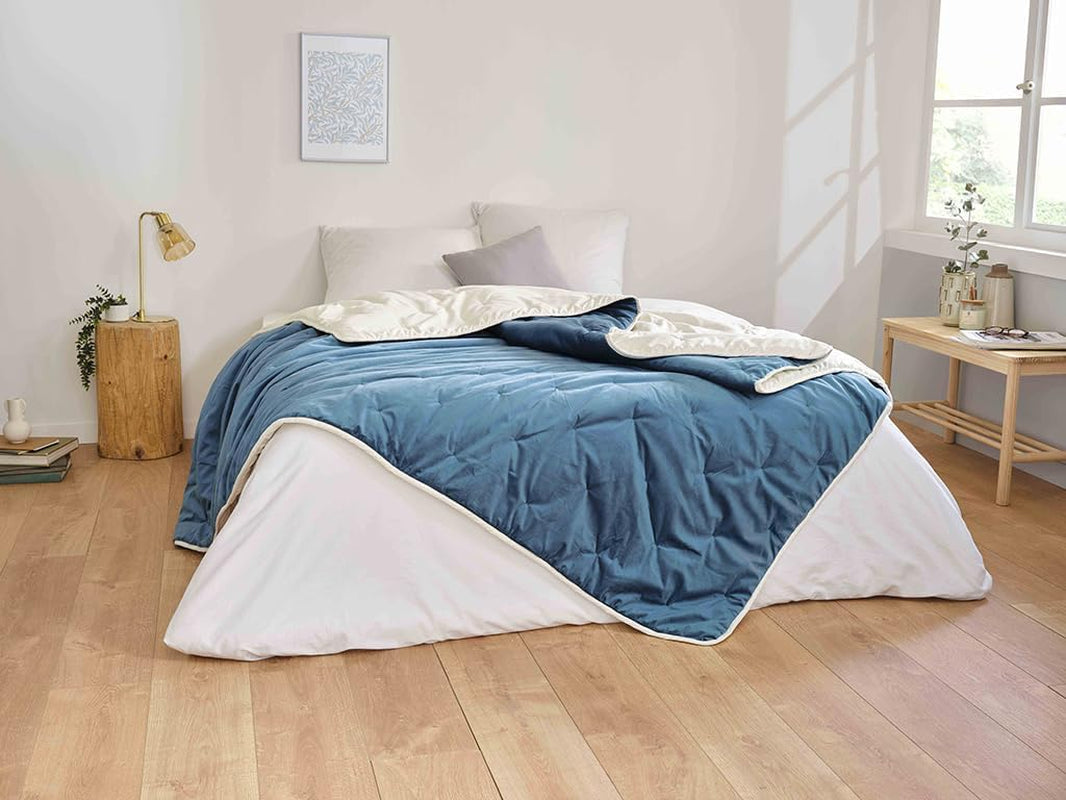 Couette Toison D'Or Denali, 180 cm x 240 cm, bleu paon Couettes et quilts Naty Shop Titre par défaut