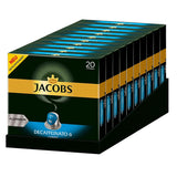Capsules de café Espresso Ristretto, intensité 12 sur 12, 10 x 20 tasses & Capsules de café Lungo Decaffeinato - intensité 6- 200 capsules compatibles Nespresso, 10er Pack, 10 x 20 tasses