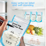 Edibaby, Sachets pour lait maternel, 100 pièces, Stérilisés, sans BPA Accessoires Alimentation et Allaitement Bebe Naty Shop