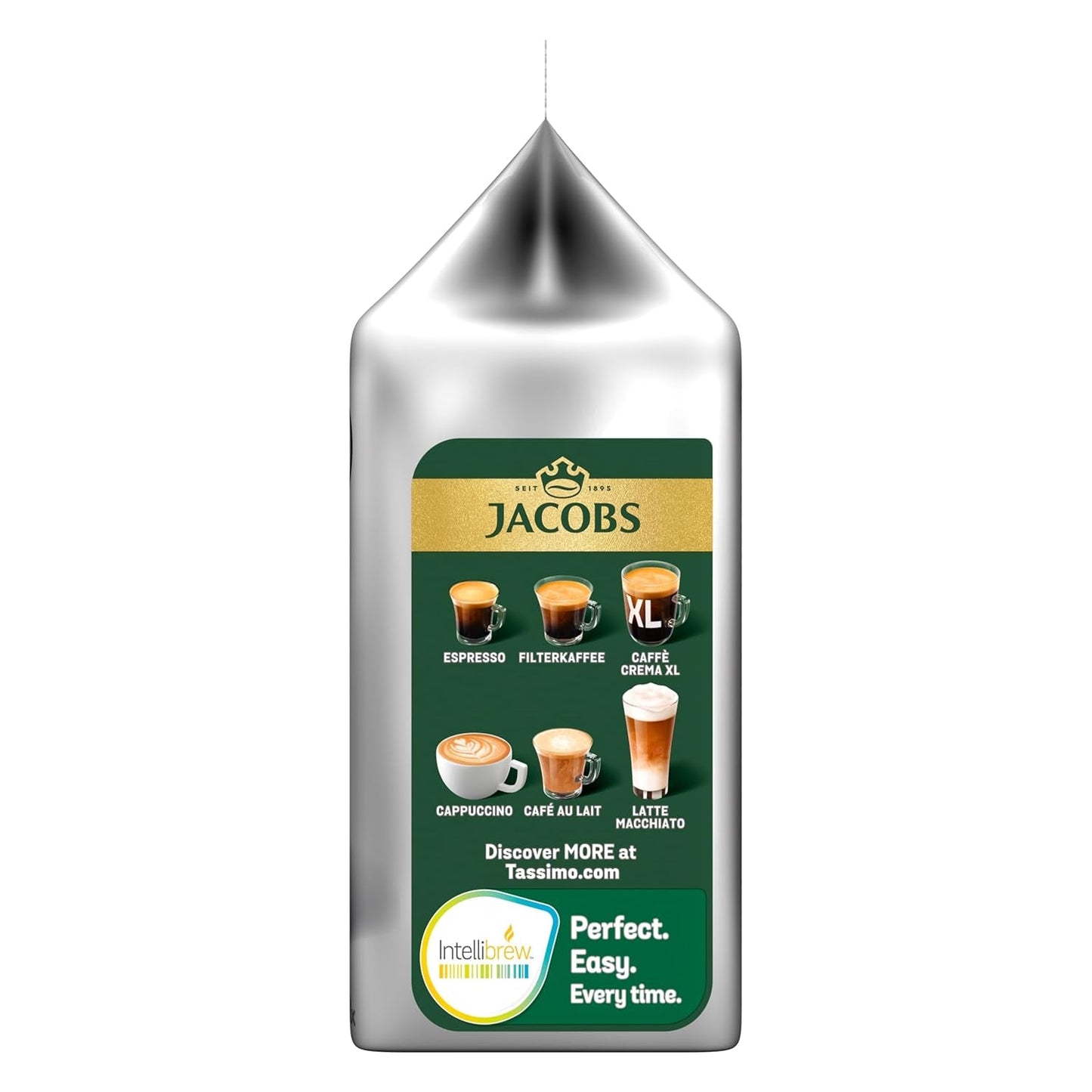 Tassimo Kapseln Jacobs Typ Latte Macchiato Caramel, 5 x 8 tampons, 40 Kaffeekapseln