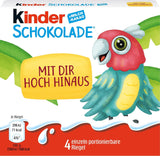 Kinder Chocolate (20 x 50 g) – Cadeau de Saint-Valentin pour elle et lui, bonbons Carnaval et Mardi Gras – Barres de chocolat au lait fourrées – 20 paquets de 4 barres individuelles chacune