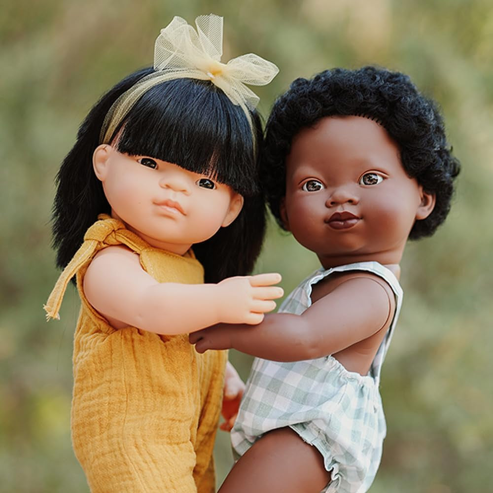 Poupée Miniland, 38 cm, fille asiatique. Fabriqué en Espagne. Anatomiquement correct. Collection Mon ami et moi