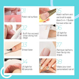 Builder Gel de construction 5 en 1 15 ml, gel de construction d'ongles, gel de construction d'ongles, vernis à ongles d'extension d'ongles UV/LED, extensions, nail art, autocollants, gel de construction d'ongles (blanc)