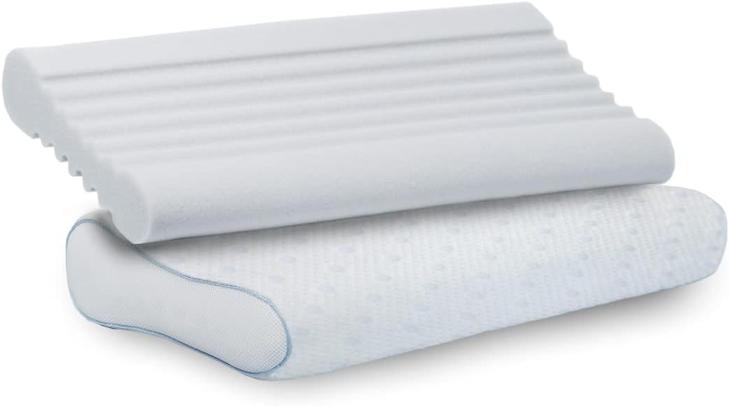 PARADIES Oreiller cervical 40X80 Cm - Revita Ergonomique - Certifié IGR, Oreiller ergonomique de soutien du cou Hauteur : 10 Cm Oreillers orthopédiques cervicaux Naty Shop Revita Ergonomique