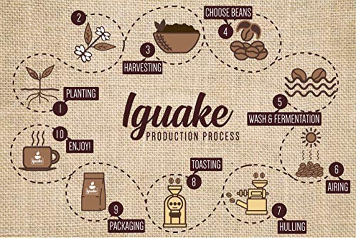Café Iguaque 1000gr | Premium Kaffee Ganze Bohnen 100% Arabica de Colombie | Familienbetrieb - Single Origin Kaffeebohnen - Nachhaltige eigene Plantage im Hochland - Kräftiges Aroma