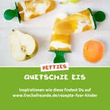 FRECHE FREUNDE Sachet de Fruits Bio Banane, Pomme, Framboise, Myrtille à l'Avoine, Purée de Fruits avec Céréales en Sachet Pressable pour Bébé à partir de 6 Mois, Vegan, Lot de 6 (6 x 100 g)