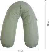Coussin de grossesse - Coussin d'allaitement - Oreiller multifonction 2 en 1 - Housse amovible 78 X 44 cm Accessoires Alimentation et Allaitement Bebe Naty Shop