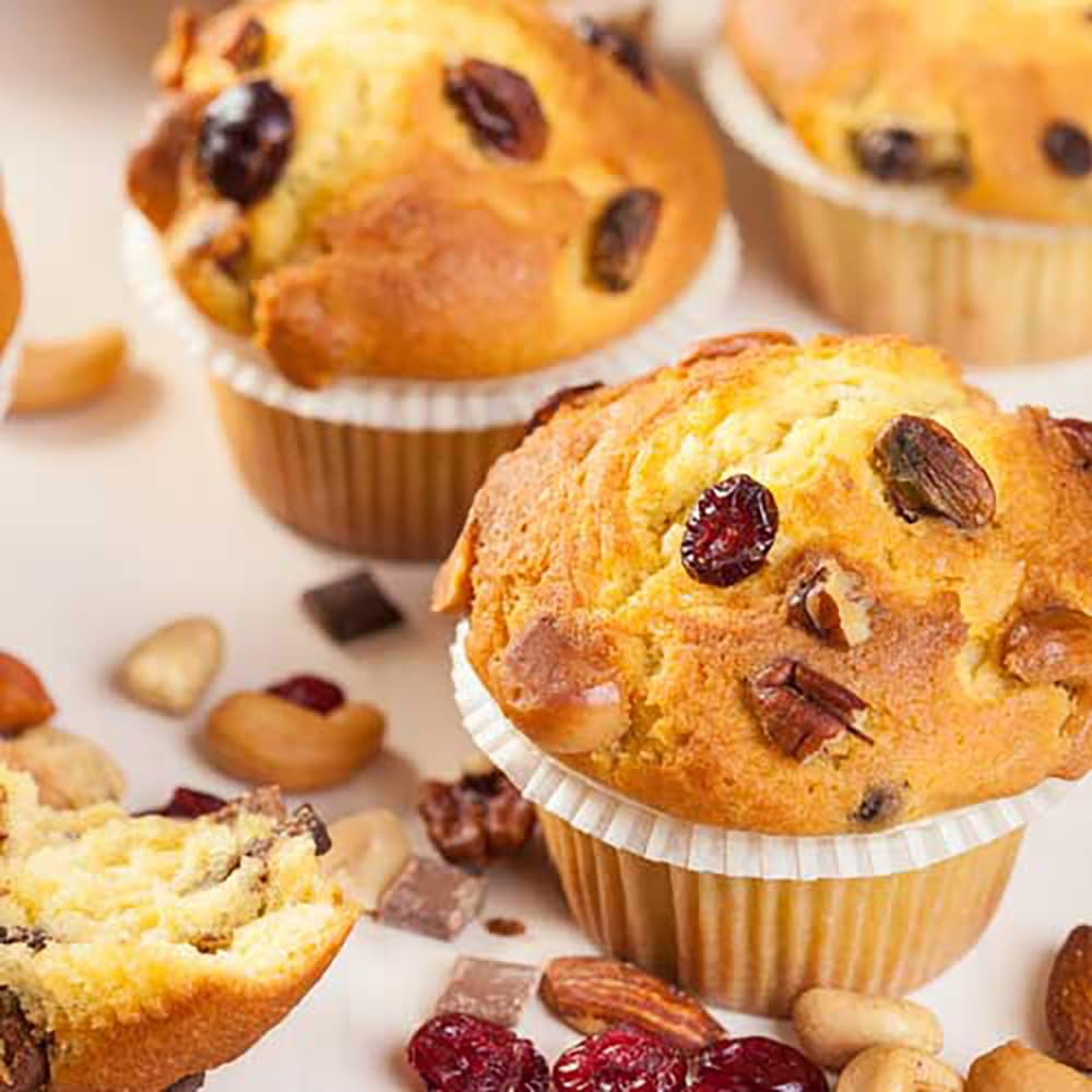 Funcakes Mix Für Muffins, Backen Sie Einfach Köstliche Muffins, Parfait American Muffins, Geeignet Für Die Herstellung von Blaubeermuffins ou Schokoladensplitter-Muffins, Halal., 1 Kg Naty Shop