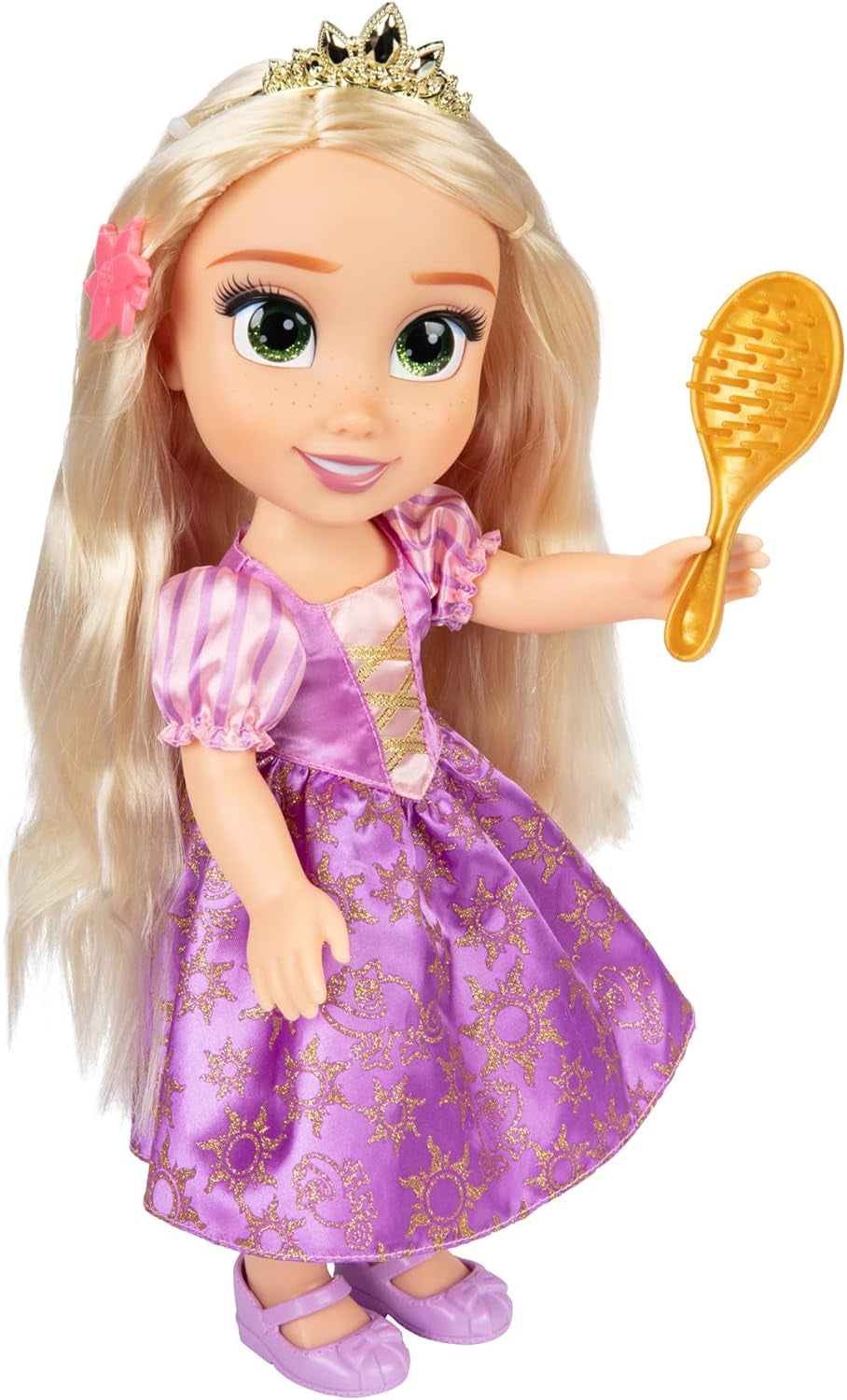 Poupée Raiponce chantante Disney Princess 35 cm, chante "I See the Light", Comprend des accessoires pour plus de plaisir, Parfait pour les filles de plus de 3 ans, Purple Dolls Naty Shop