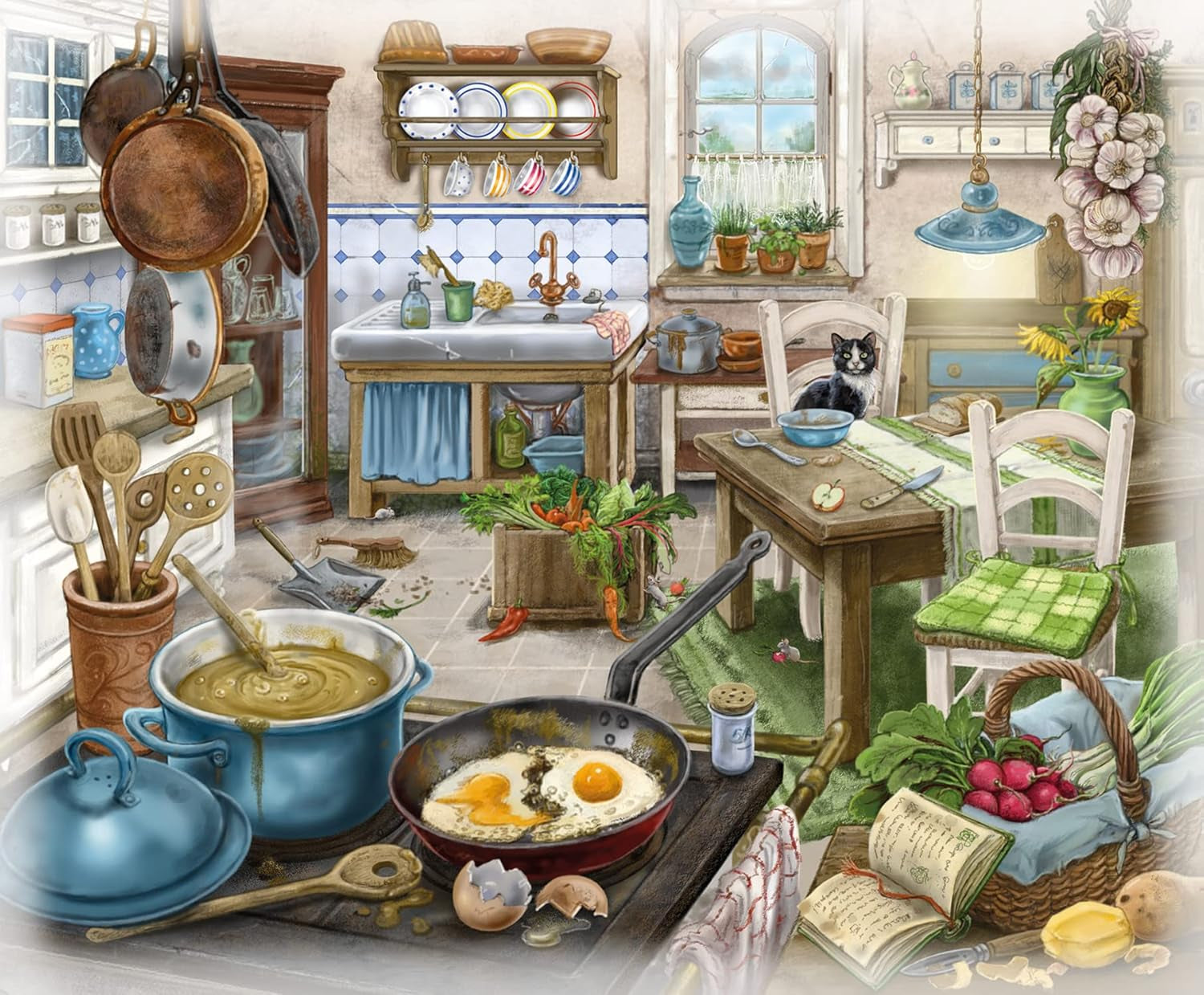 Ravensburger EXIT Puzzle - Le Manoir Fantôme - Puzzle 6X 99 pièces pour les adultes et les enfants amateurs de puzzles âgés de 10 ans et plus Puzzle Naty Shop