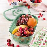 Scie pour conserver l'arôme des fruits, plastique, verte, 4 LT - rectangulaire Boîtes de conservation alimentaire Naty Shop