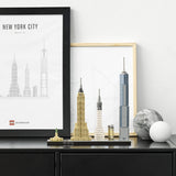 Ensemble LEGO Architecture New York City, kit de modèle Skyline avec World Trade Center et Statue de la Liberté, artisanat pour adultes, décorations de maison et de bureau, cadeaux pour femmes et hommes 21028 Ensembles de construction Besuche den LEGO-Store