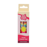 Colorant alimentaire Gel Vert Citron Funcakes : Colorant alimentaire très concentré pour pâte, crème, fondant et pâte d'amande. Dosage facile. Une seule goutte pour créer des couleurs vibrantes. Halal. 30g.
