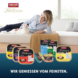 animonda Vom Feinsten Adult Gourmet Variety (32 x 100 g), nourriture humide sans céréales et sans sucre pour chats adultes avec un noyau gourmand irrésistible.
