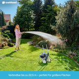Cellfast SPRING Tuyau d'irrigation à trois canaux avec connecteurs complets, fabriqué en fil de haute qualité, résistant aux UV, 15 m, 1/2", 19-022, multicolore, 38 x 38 x 8 cm.