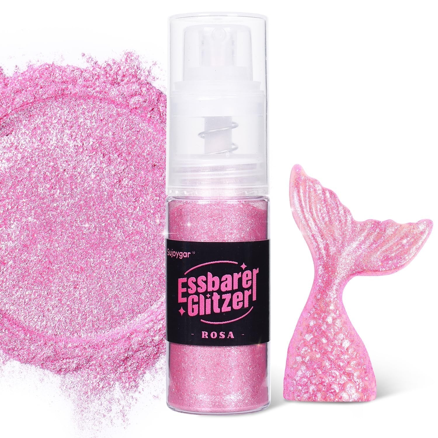 Paillettes comestibles – 10 g, paillettes pour boisson or rose, poudre de paillettes comestibles, poudre de colorant alimentaire, poudre d'or, poudre de paillettes métalliques, spray de paillettes pour cocktails, chocolat, gâteaux, fondant.