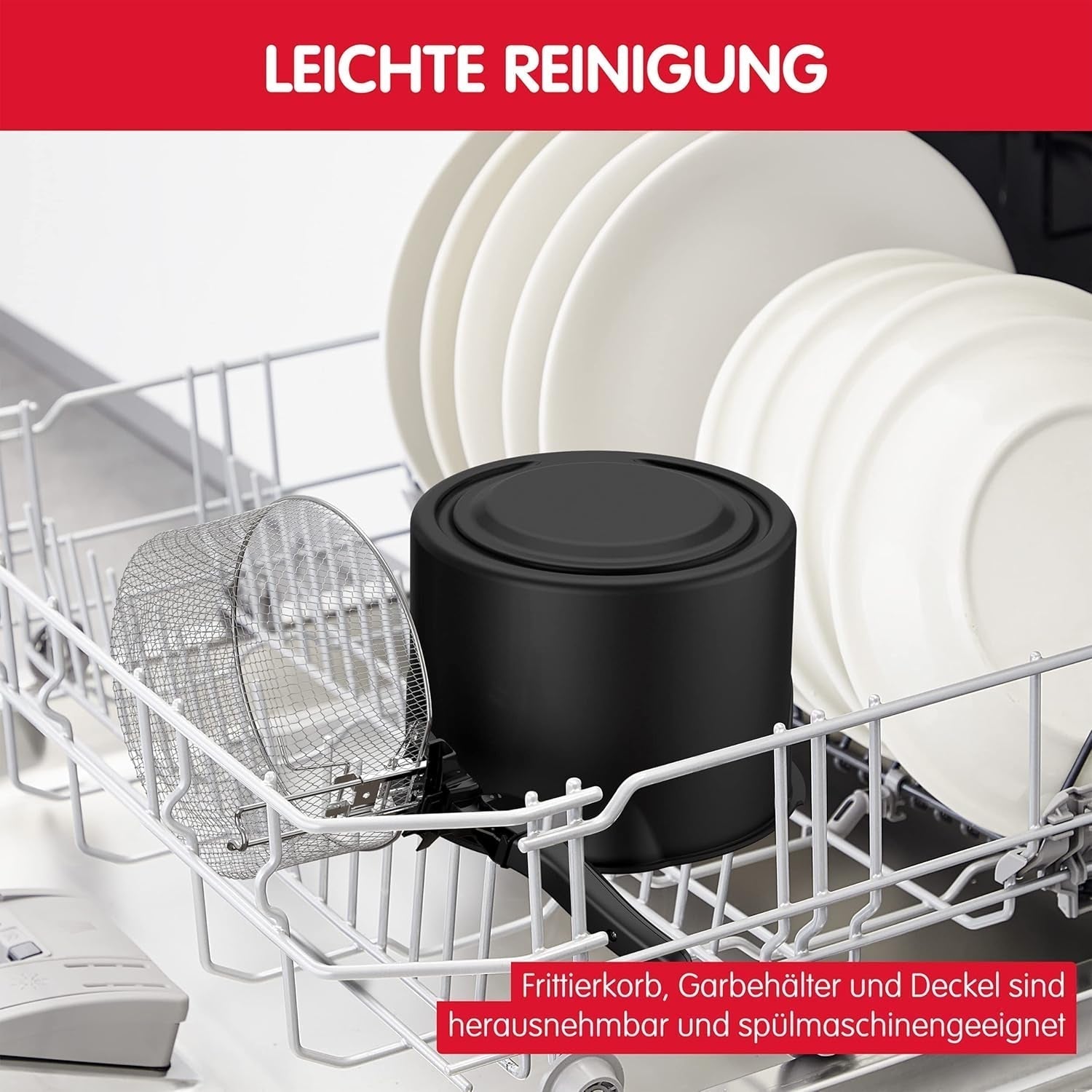 Friteuse AM4800 Mega 2Kg, friteuse à huile, filtre anti-odeur, 1800 W, électroménager Naty Shop