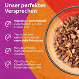 WHISKAS Duo Sachets pour portions de nourriture humide, multipack, combinaison classique en gelée, 12 x 85 g