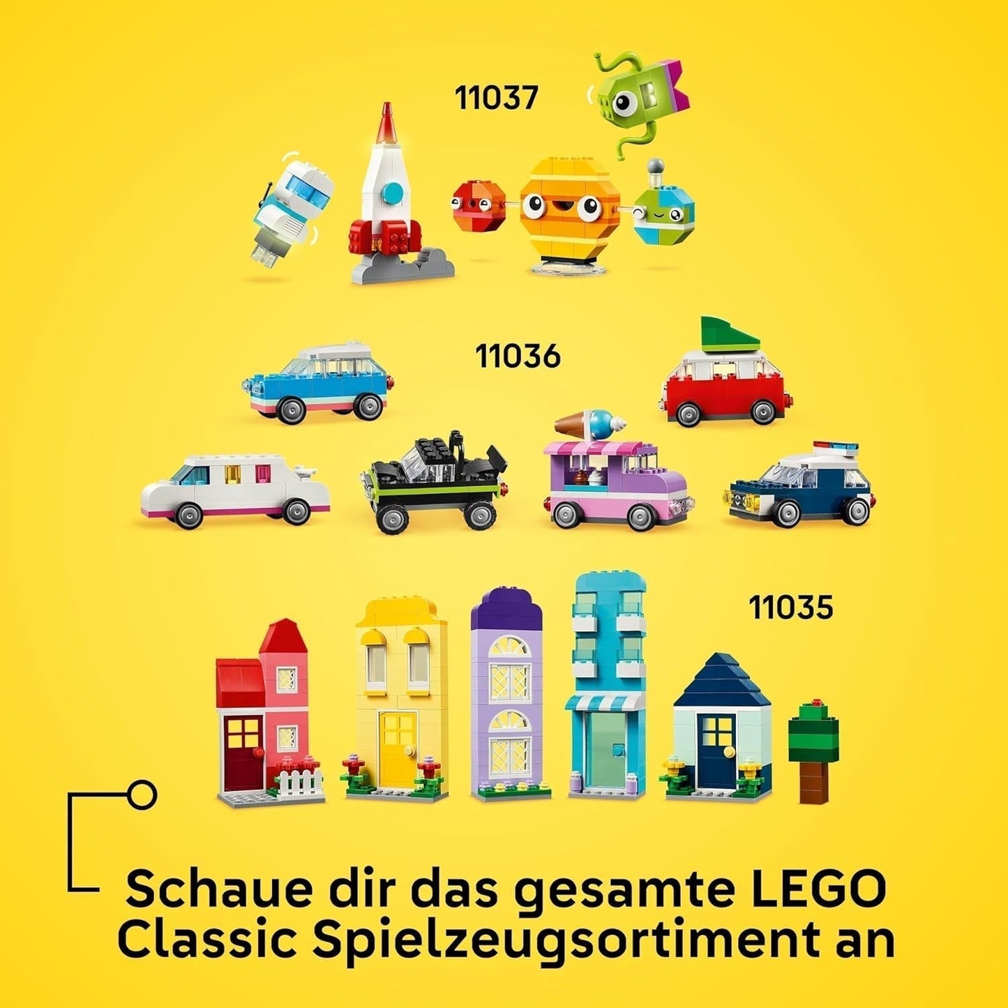 LEGO Classic Creative Animals, boîte avec des briques colorées, construisez des figurines d'animaux en briques comme un chien, un chat, un lapin, un hamster et un oiseau, jouet de construction pour garçons et filles à partir de 5 ans 11034 Jeux de construction Besuche den LEGO-Store