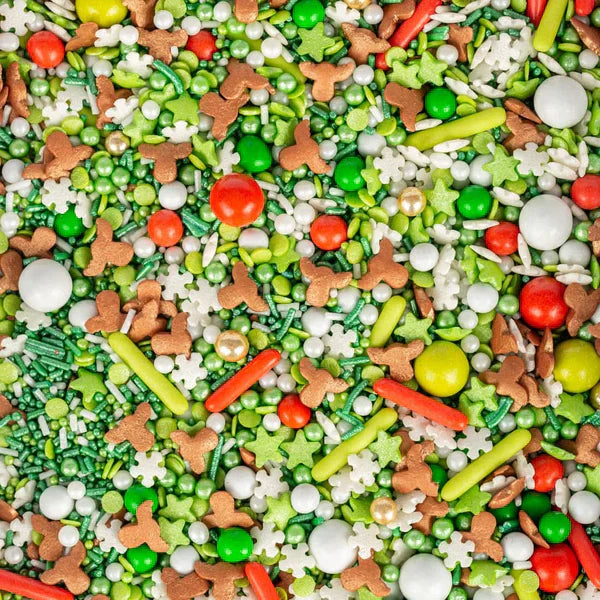 Super Streusel Hohoho Sprinkles Christmas - Décoration festive pour de délicieux gâteaux 90 G