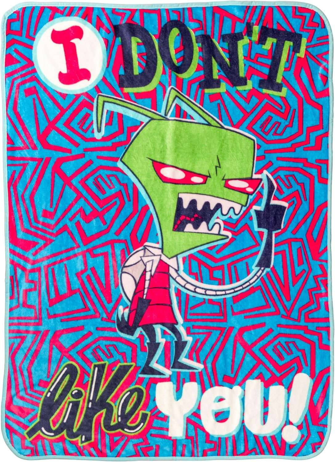 Couverture suspendue Silver Buffalo Garfield, polaire, 114,3 X 152,4 cm Lits et couvertures Silver Buffalo Invader Zim