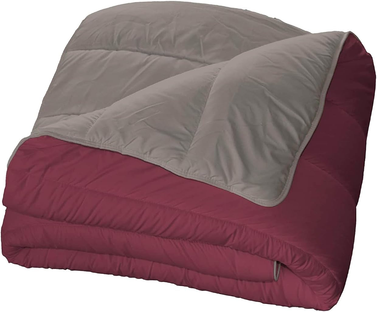 Bleu Câlin couette réversible bicolore pour 2 personnes, microfibre, bordeaux/poivre, 220X240 cm Couettes et couettes Naty Shop Bourgogne/poivre 220X240 Cm
