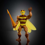 Figurine d'action Masters of the Universe Origins Buzz-Off de la collection de dessins animés, environ 14 cm de haut, de la télévision des années 1980, Bee Leader avec des ailes et des lunettes avec Javelin, JBM88 Figurines Naty Shop