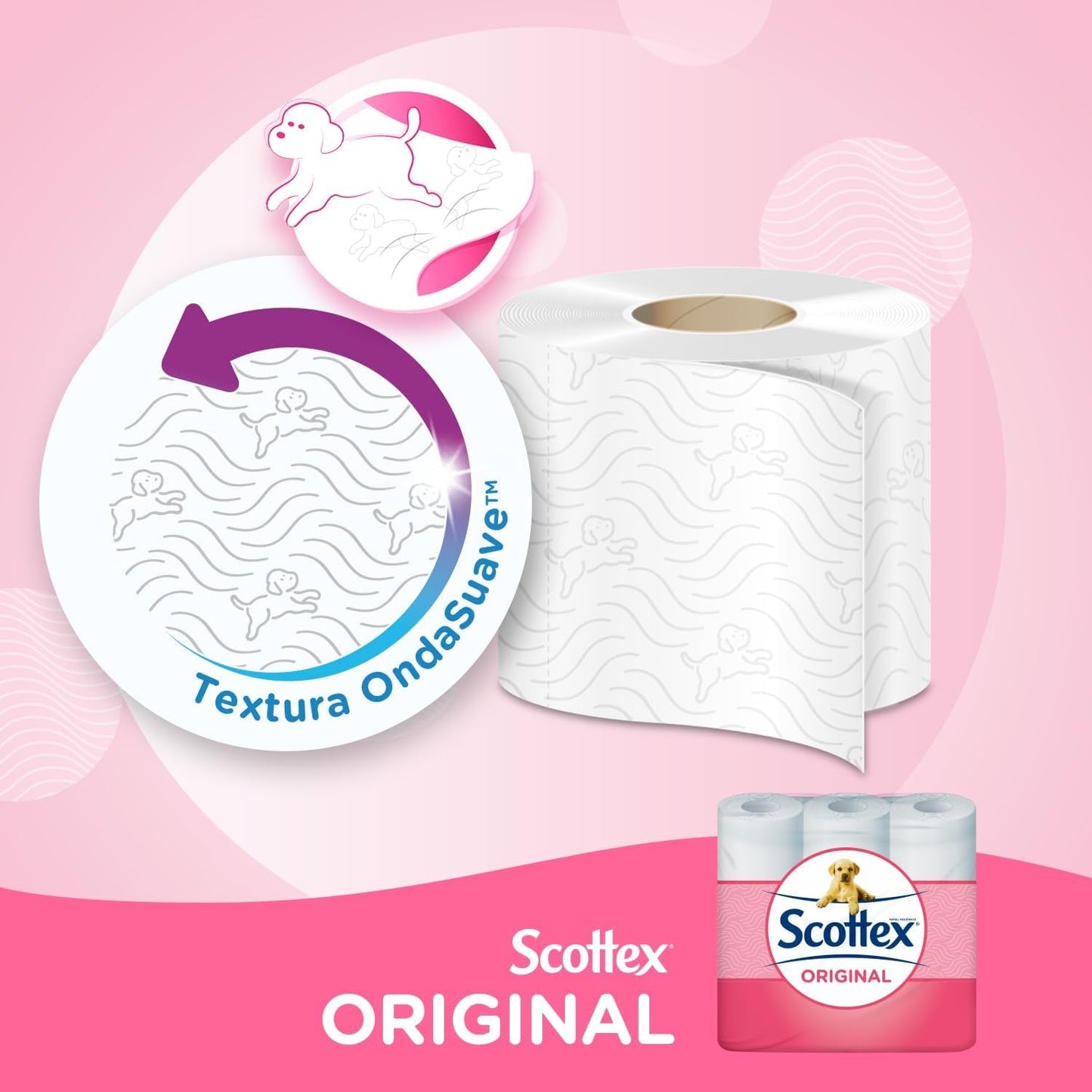Papier toilette Original, 128 rouleaux blancs