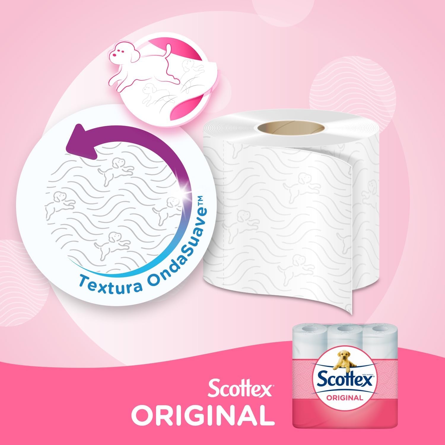Papier toilette Original, 128 rouleaux blancs