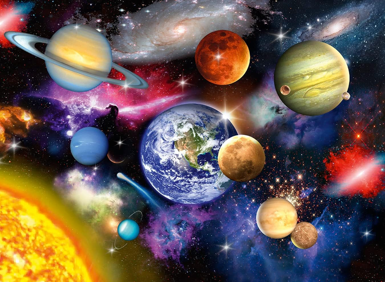 Puzzle enfant Ravensburger - 13226 Système solaire - Puzzle spatial pour enfants de plus de 9 ans, de 300 pièces au format XXL Puzzle Naty Shop