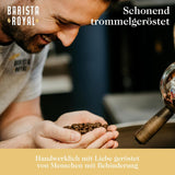 Ensemble d'échantillons de grains d'espresso 4 x 350 g de grains d'espresso | Pack découverte/Pack d'échantillons | Robusta et Arabica | Idéal pour les appareils entièrement automatiques et les porte-filtres | BARISTA ROYAL