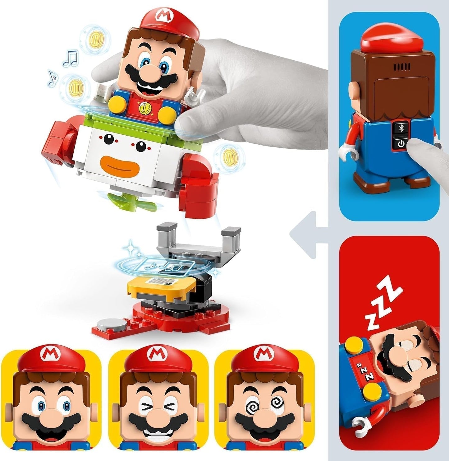 LEGO Super Mario Adventure avec Mario interactif, ensemble de chariot de clown junior, jouet Yoshi, cadeau Nintendo pour garçons, filles et joueurs à partir de 6 ans 71439 Ensembles de construction Besuche den LEGO-Store