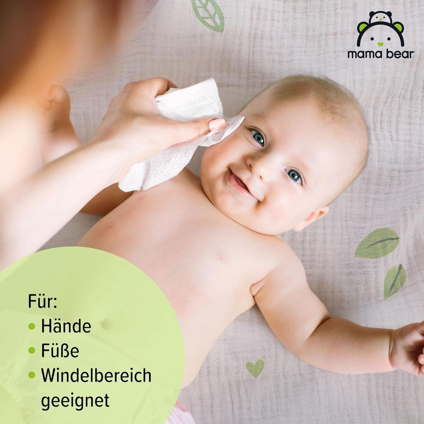 Lingettes fraîches pour bébé à l'Aloe Vera Mama Bear Naty Shop