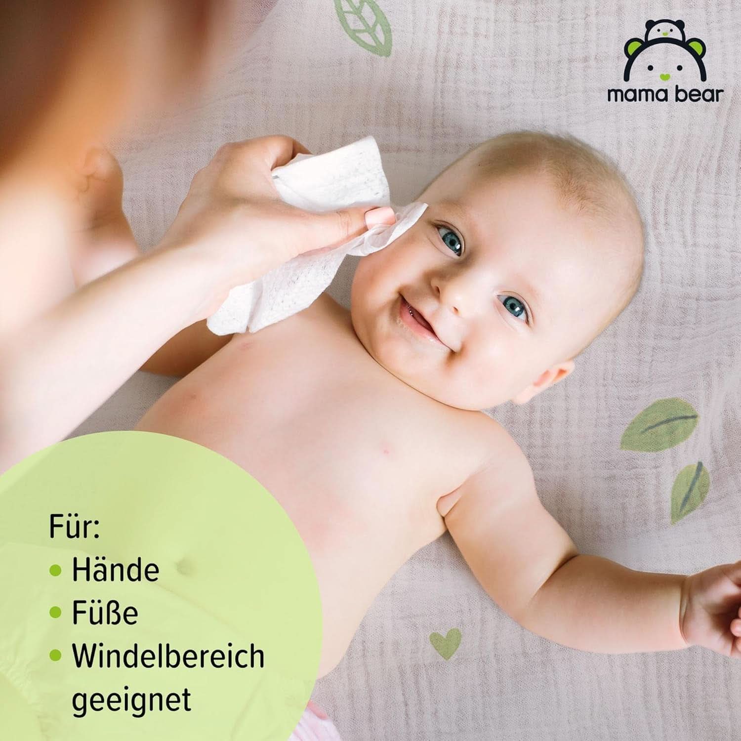 Lingettes fraîches pour bébé à l'Aloe Vera Mama Bear Naty Shop