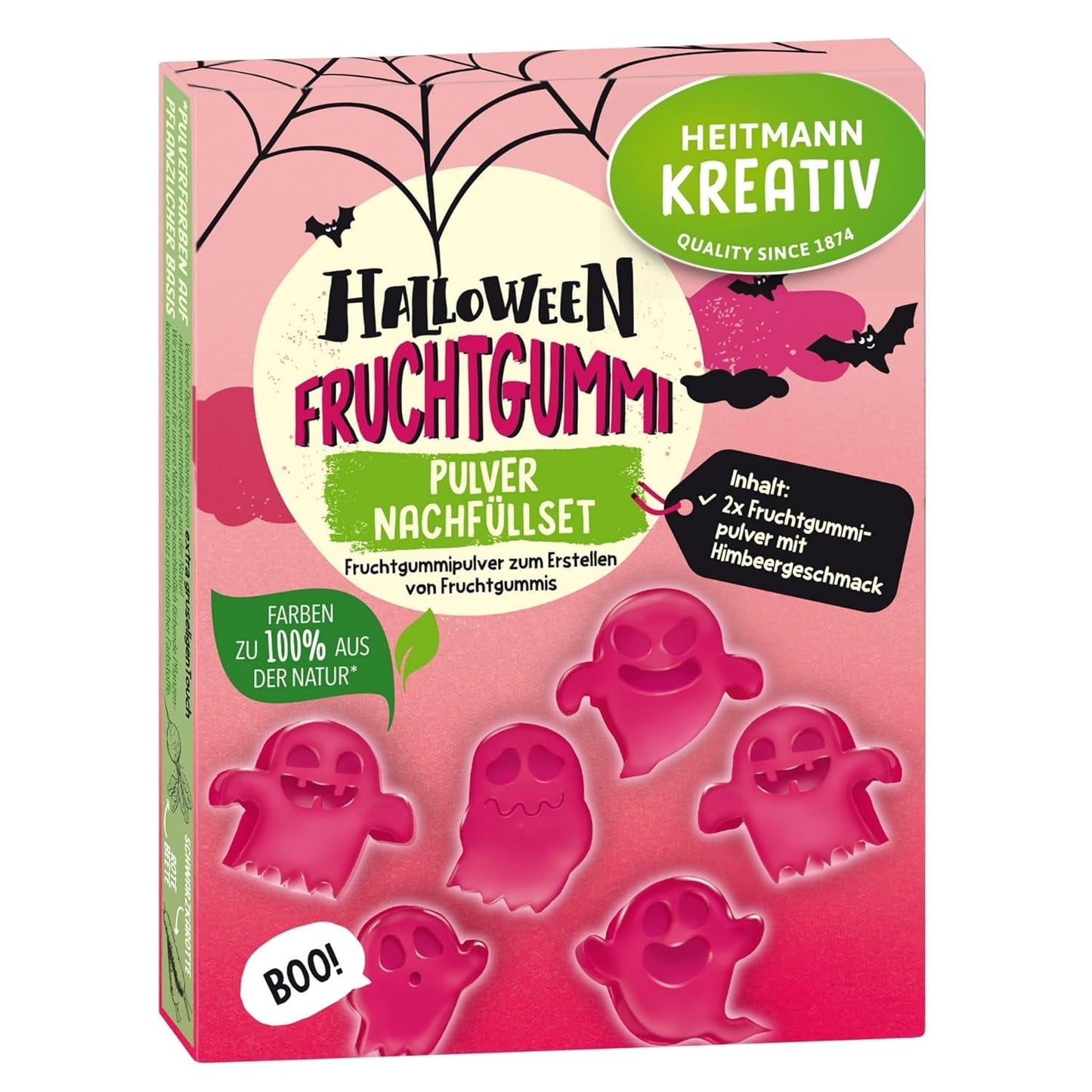 HEITMANN KREATIV Ensemble de remplacement de chewing-gum aux fruits d'Halloween - Saveur framboise