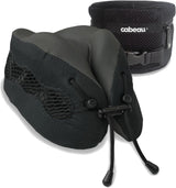 Cabeau Cool Oreiller de voyage longue distance – Evolution Cool – Mousse à mémoire de forme avec aérations – Compact avec étui de transport (Rouge)