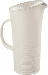 Guzzini - Tierra, Carafe avec Couvercle - Blanc Lait, 18,7 x 13,4 x 10 x h26,9 cm | 1800 cm3 - 181701156, Blanc
