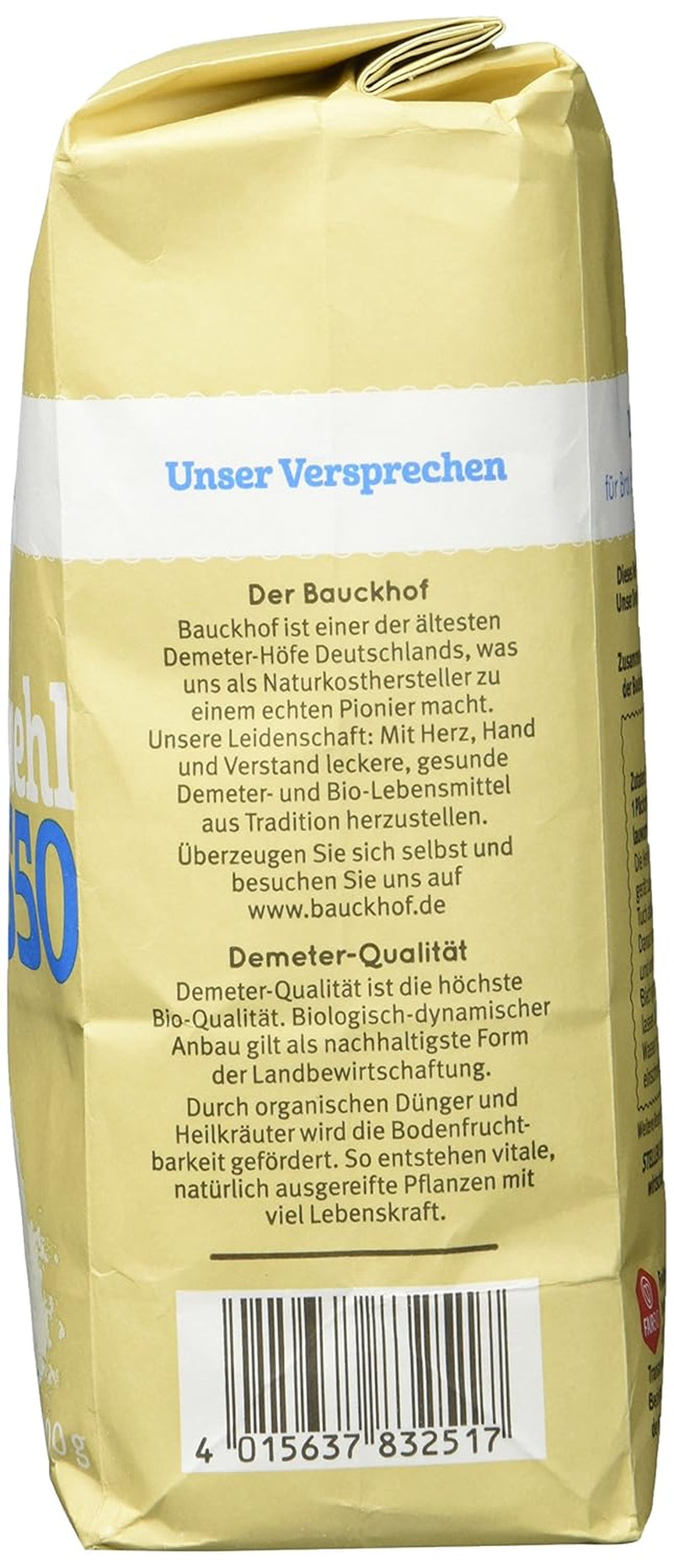 Farine de blé Hof type 550 Demeter, 1 kg