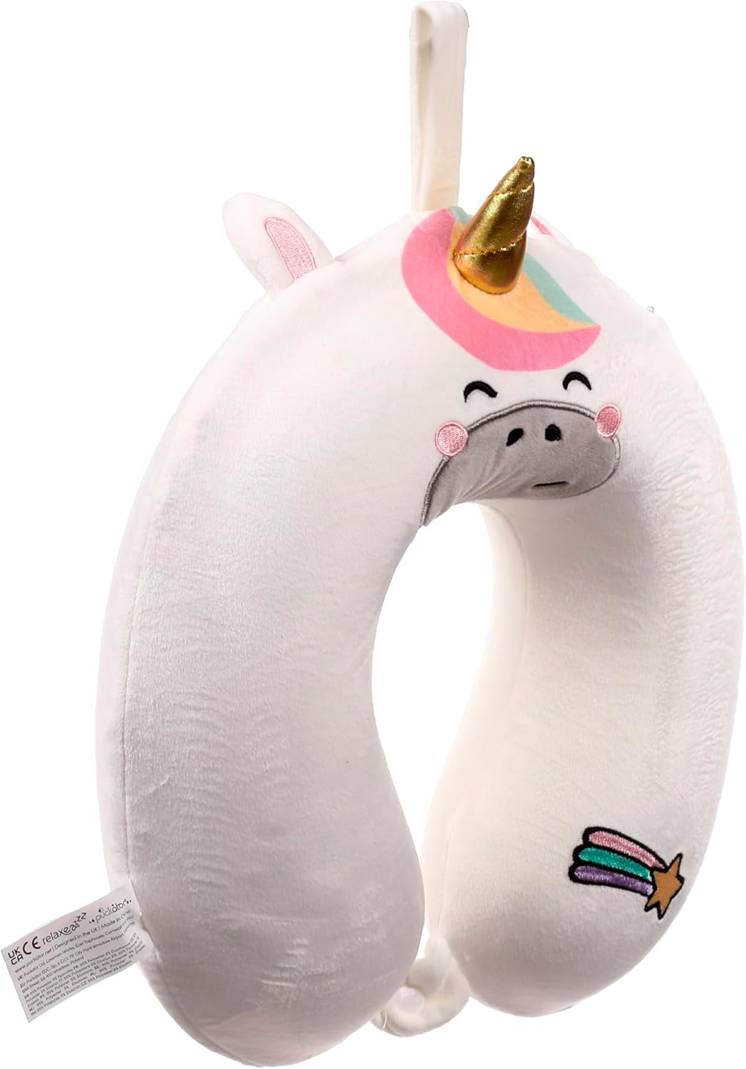 Oreiller de voyage Puckator en mousse à mémoire de forme Relaxeazzz - Astra La Licorne Naty Shop Oreillers de voyage