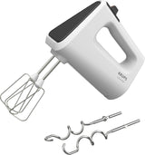 Krups GN4001 3 Mix 4000 Batteur à main | 450 watts | Conception robuste | Contrôleur de vitesse variable | Fonction Turbo et Auswurf | Incl. 2 Rührbesen et 2 Knethaken | Weiß/Grau Cuisine Naty Shop