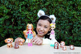 ENCHANTIMALS City Tails Glee Guinea Pig Family - Poupées cochon d'Inde avec 4 adorables figurines de cochon d'Inde, à partir de 4 ans, HHB84